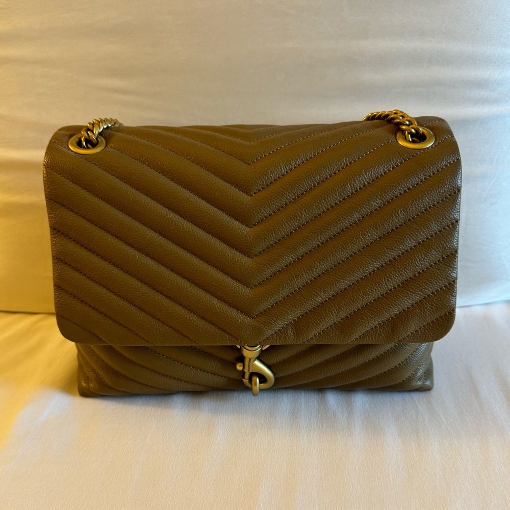 NWT Rebecca Minkoff Edie Flap Shoulder Bag Military Color
